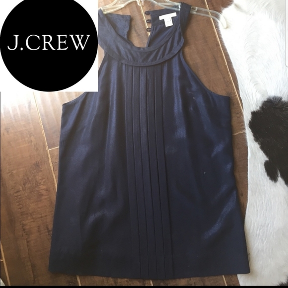 Navy J crew top - Picture 1 of 4